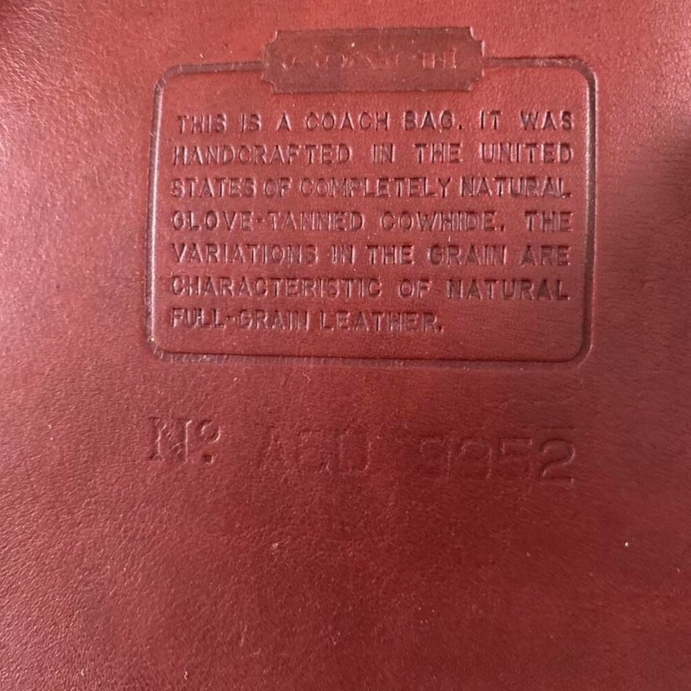 Restored Vintage Coach Lula's Legacy Drawstring Bag No. 9952 Red Leather - Picture 2 of 8